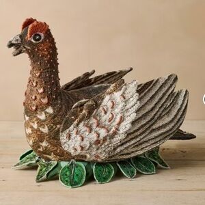 John Derian for Target Beaded Grouse Pillow 2025 Fall